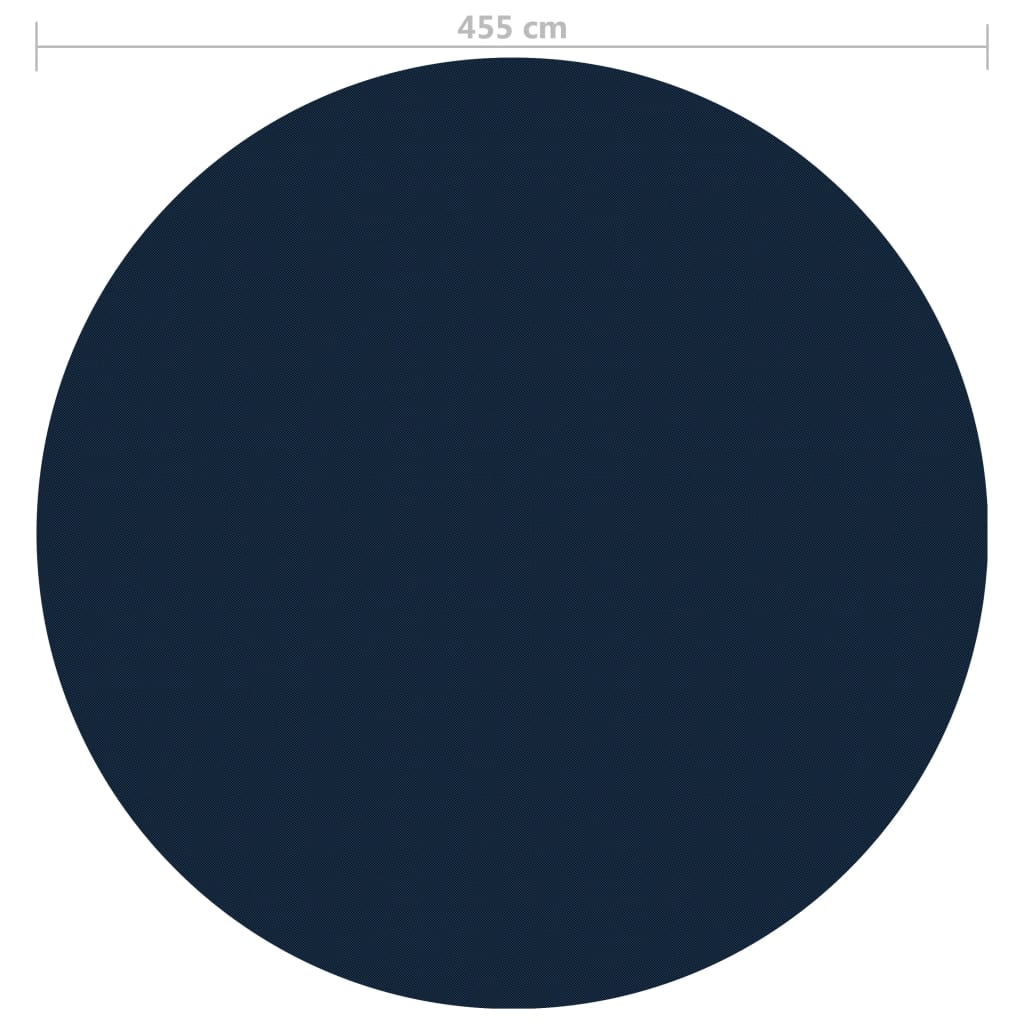 vidaXL Floating PE Solar Pool Film 455 cm Black and Blue