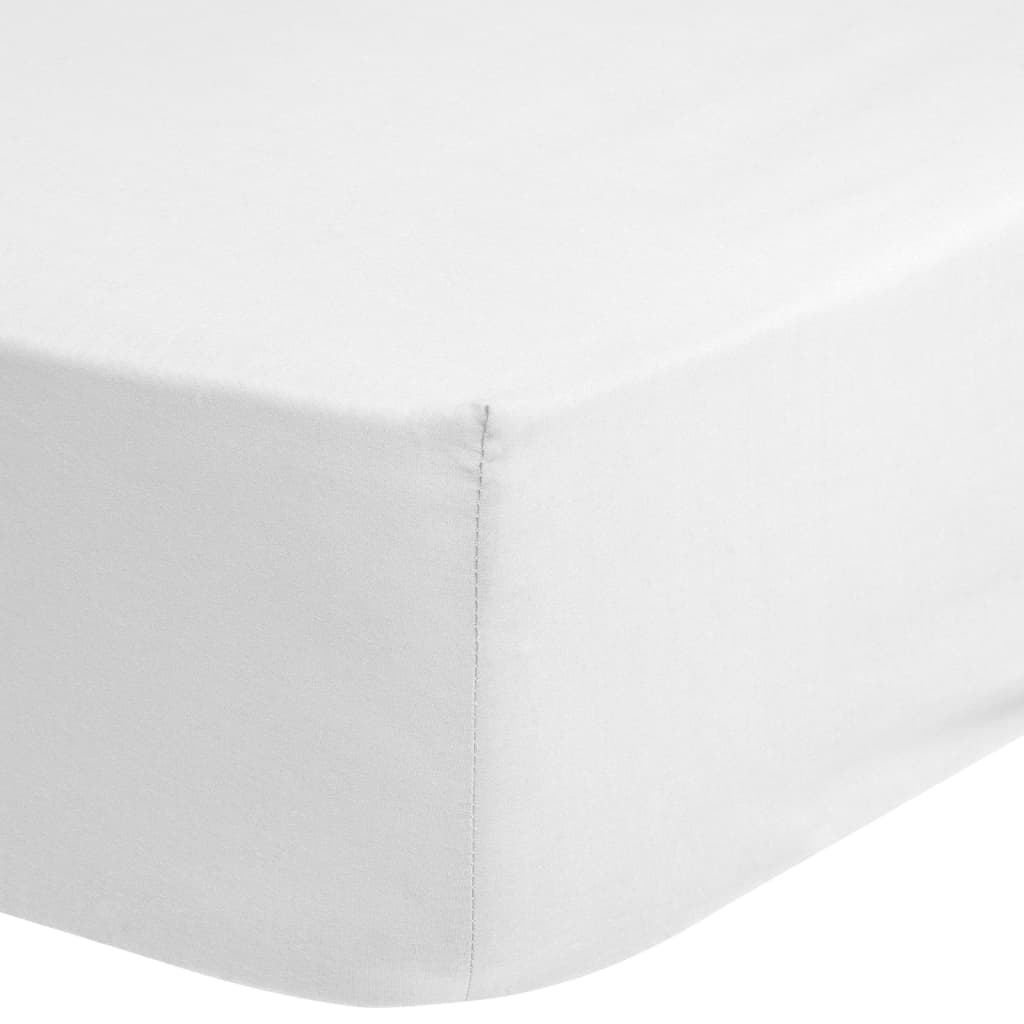 Good Morning Jersey Fitted Sheet 70x140/150 cm White