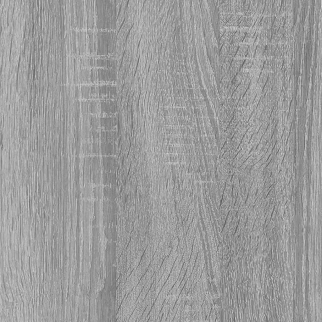 vidaXL CD Cabinet Grey Sonoma 102x23x89.5 cm Engineered Wood