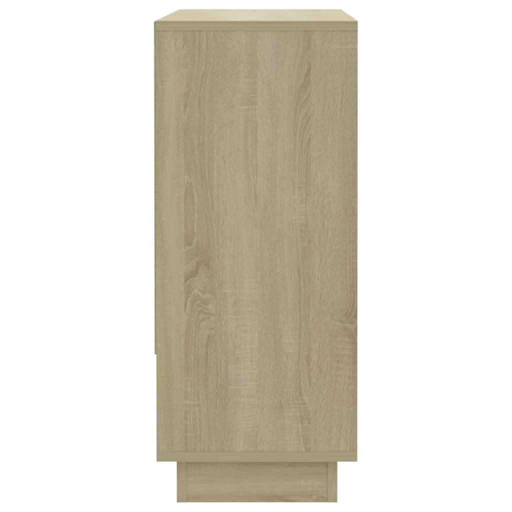 vidaXL Sideboard Sonoma Oak 97x31x75 cm Engineered Wood