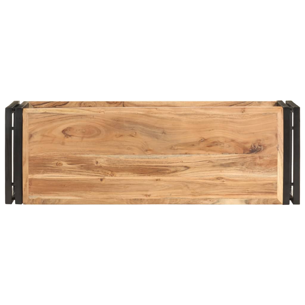 vidaXL TV Cabinet 90x30x40 cm Solid Acacia Wood