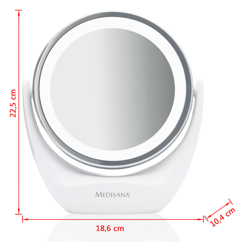 Medisana 2-in-1 Cosmetic Mirror CM 835 12 cm White 88554