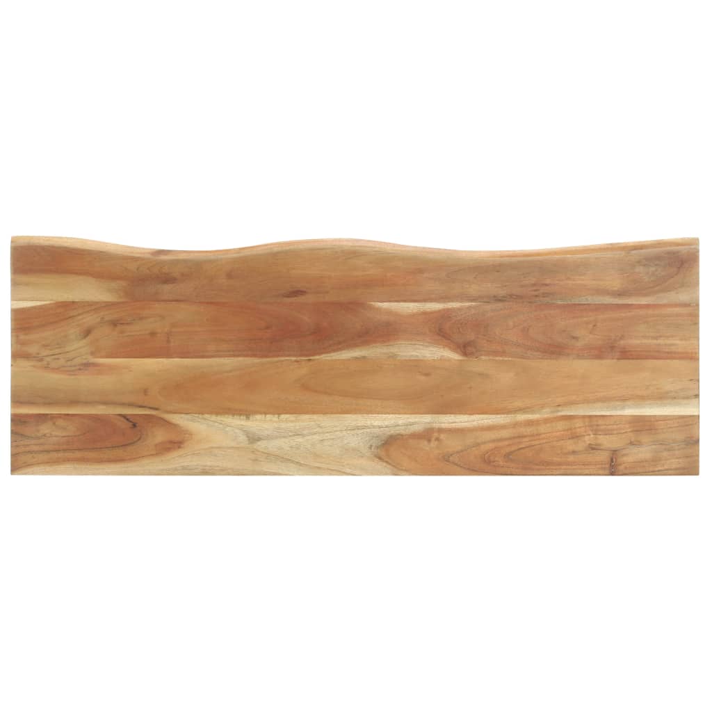vidaXL Peg with Live Edge 100x35x22 cm Solid Acacia Wood