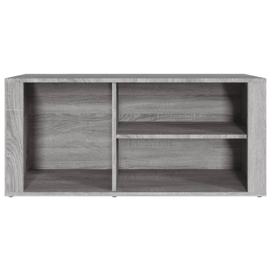 vidaXL Shoe Cabinet Grey Sonoma 100x35x45 cm Engineered Wood