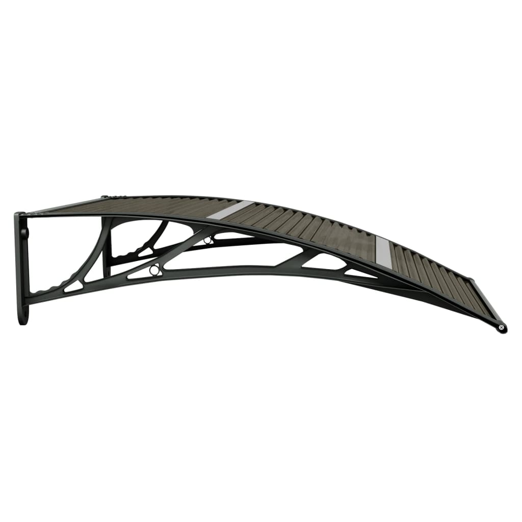 vidaXL Door Canopy Black 100x75 cm Polycarbonate