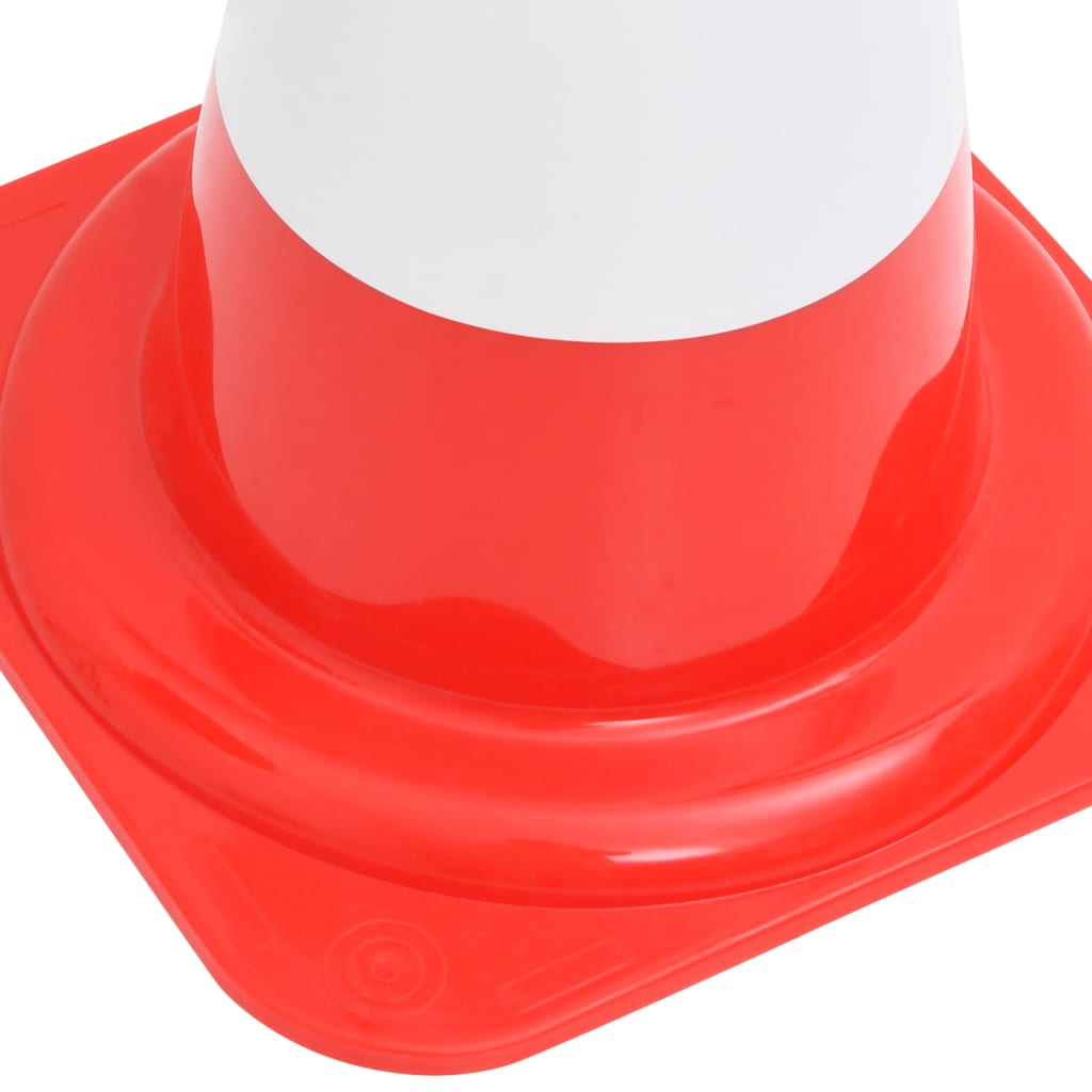 vidaXL Reflective Traffic Cones 4 pcs Red and White 50 cm