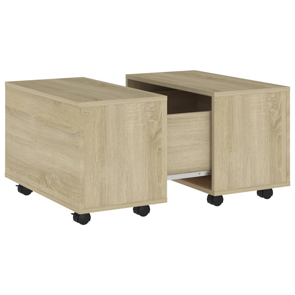 vidaXL Coffee Table Sonoma Oak 60x60x38 cm Engineered Wood