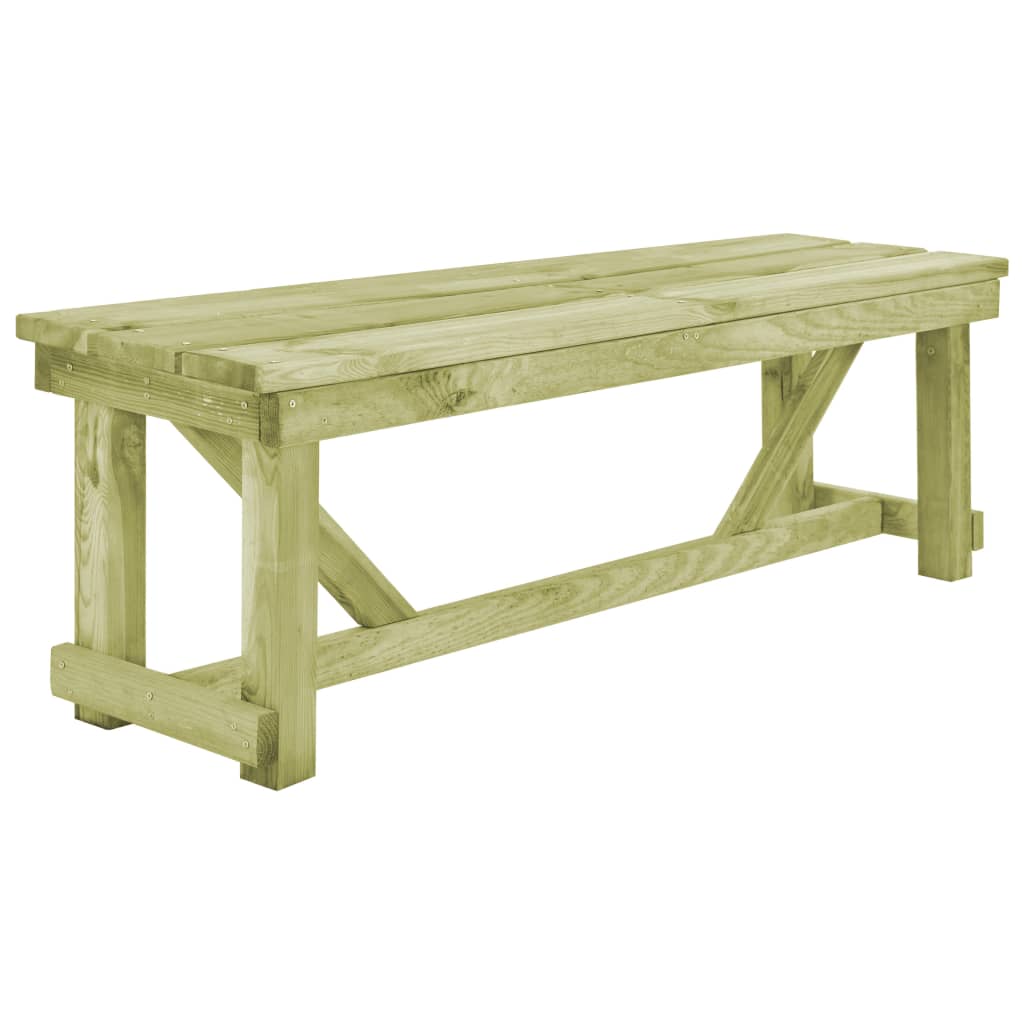 vidaXL Beer Table with 2 Benches Wood