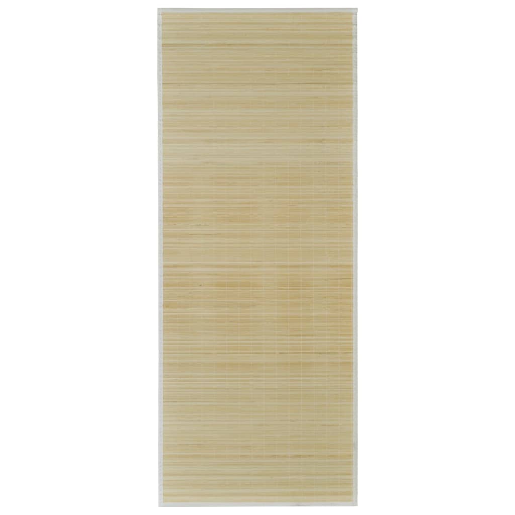 Rectangular Natural Bamboo Rug 80 x 300 cm