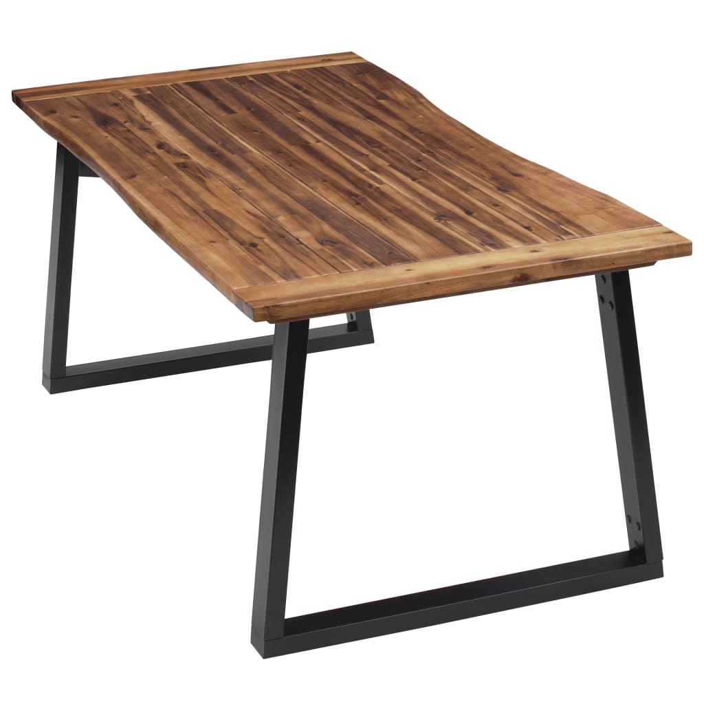 vidaXL Dining Table Solid Acacia Wood 180x90 cm