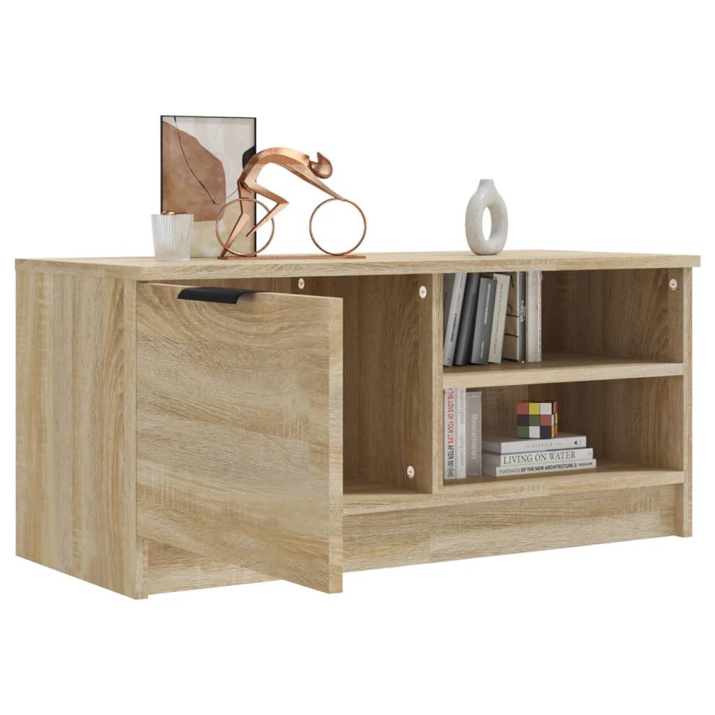 vidaXL TV Cabinet Sonoma Oak 80x35x36.5 cm Engineered Wood