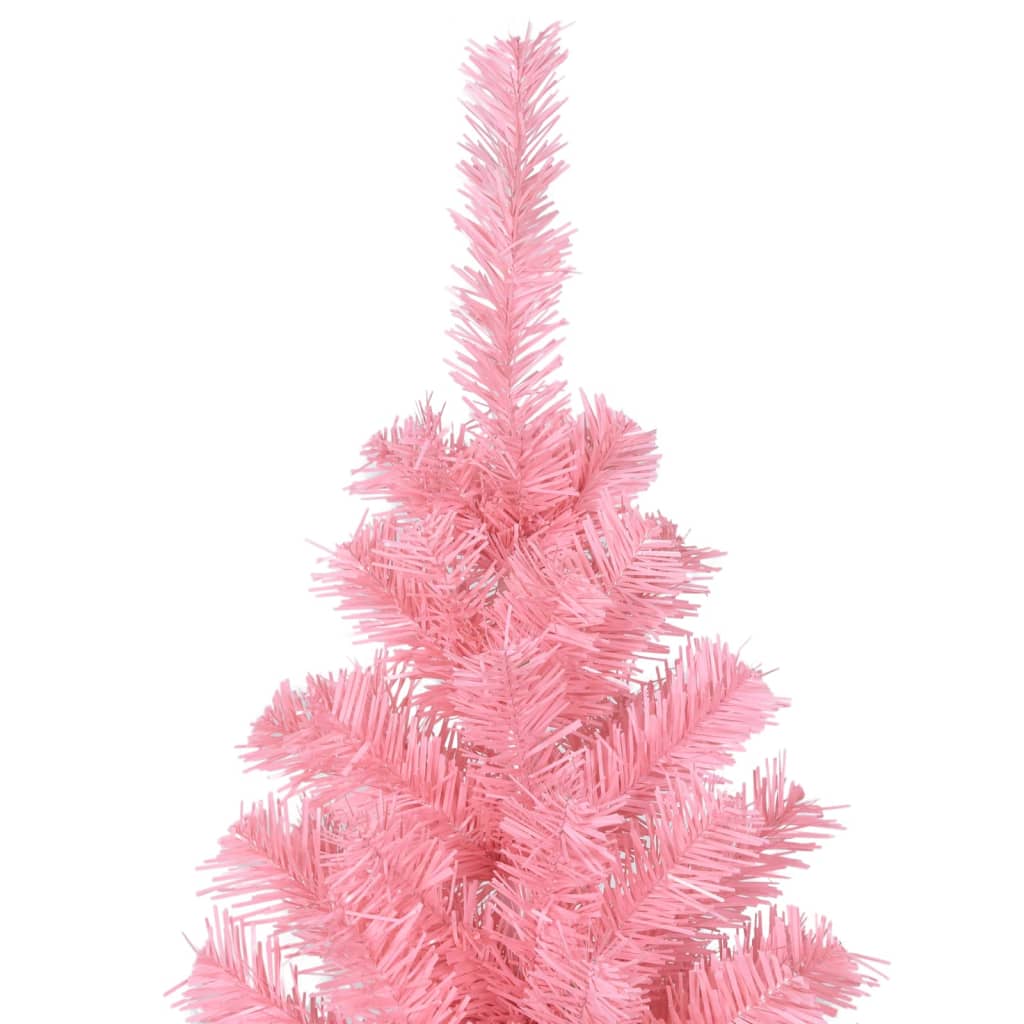 vidaXL Artificial Christmas Tree with Stand Pink 240 cm PVC