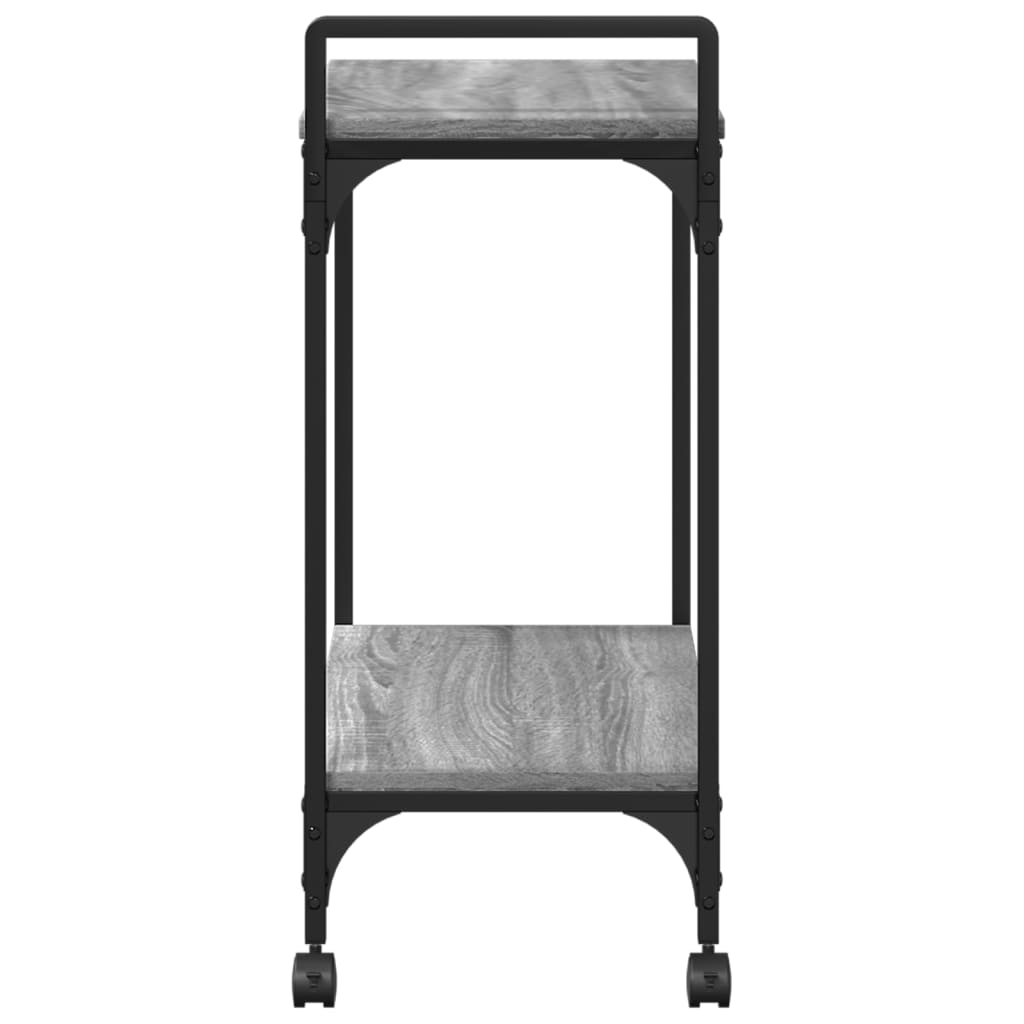 vidaXL Kitchen Trolley Grey Sonoma 60.5x31x72.5 cm Engineered Wood