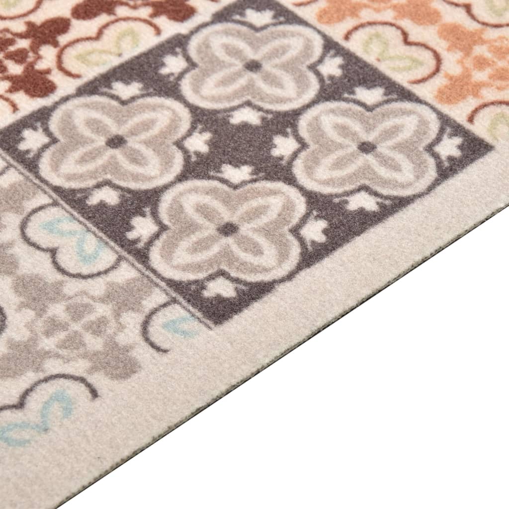 vidaXL Kitchen Carpet Washable Mosaic Colour 45x150 cm