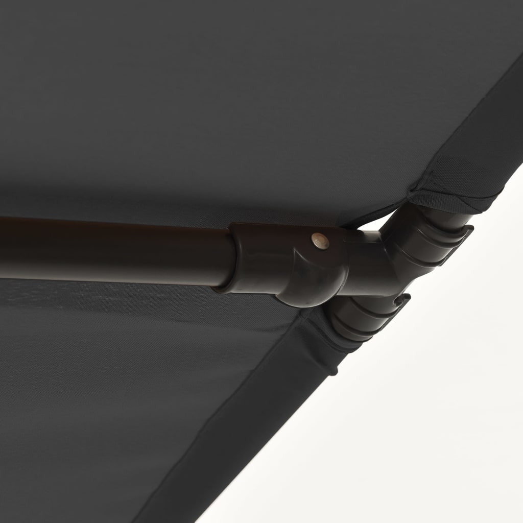 vidaXL Outdoor Parasol with Aluminium Pole 2x1.5 m Anthracite