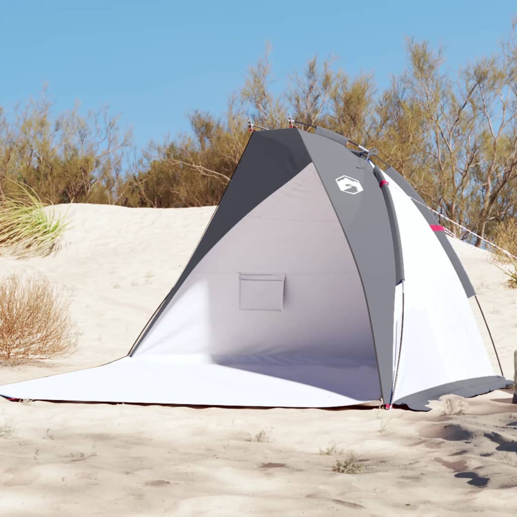 vidaXL Beach Tent Grey 268x223x125 cm 185T Polyester
