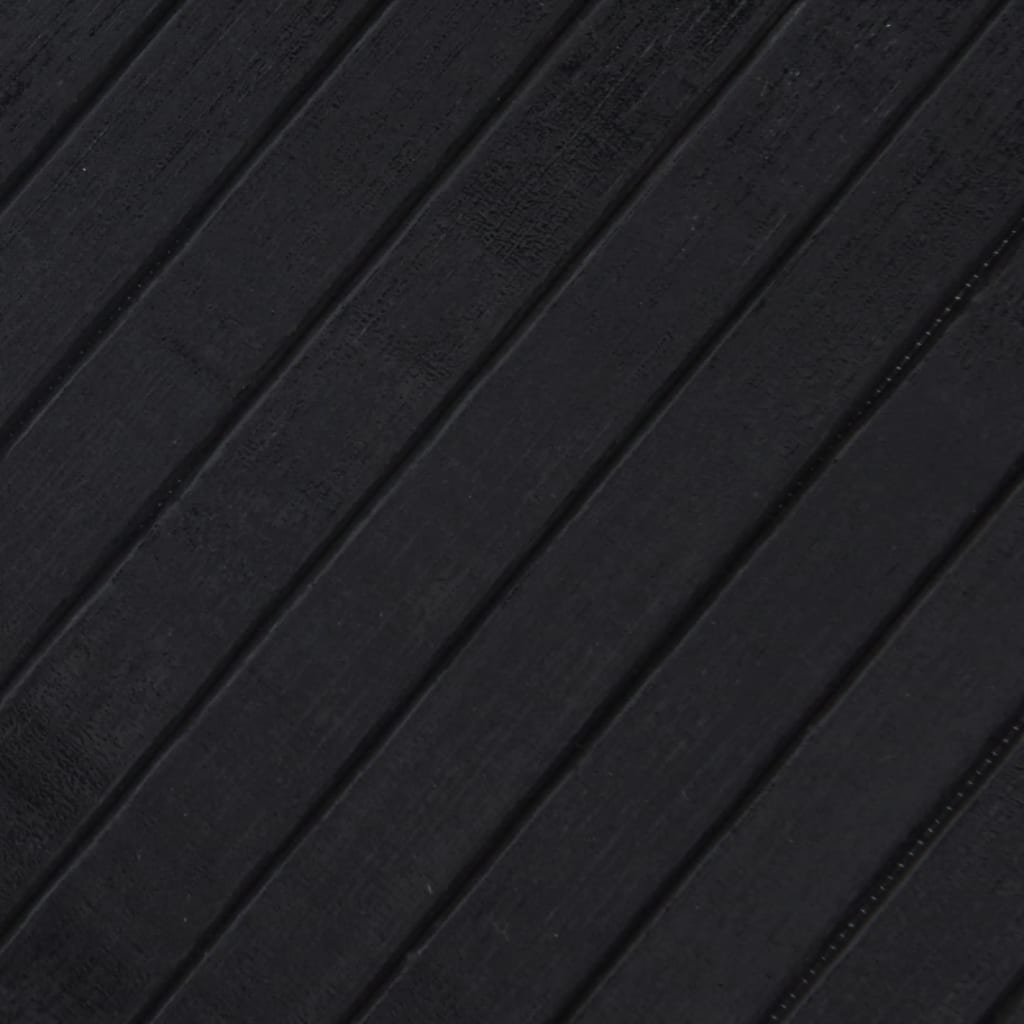 vidaXL Rug Rectangular Black 80x100 cm Bamboo