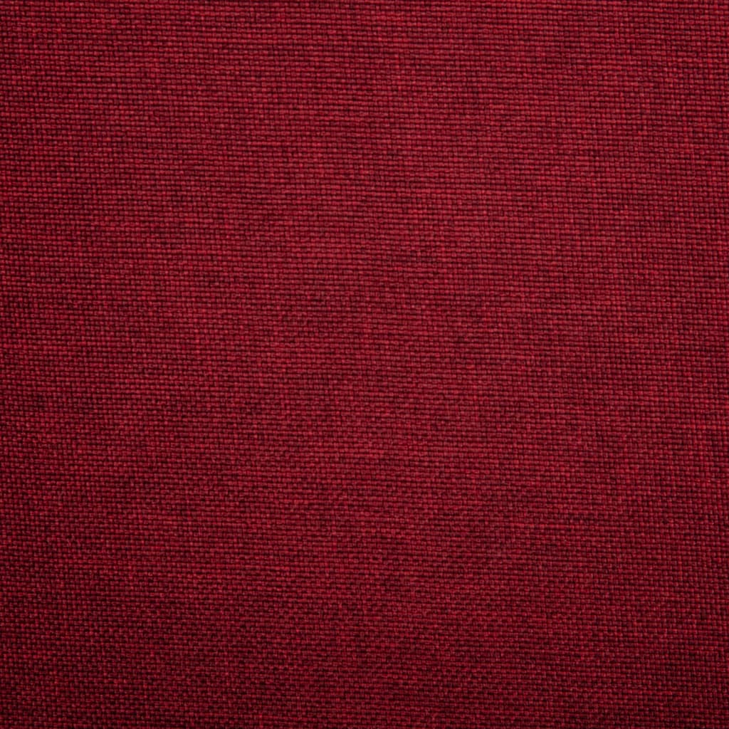vidaXL Swivel Office Chair Wine Red Fabric