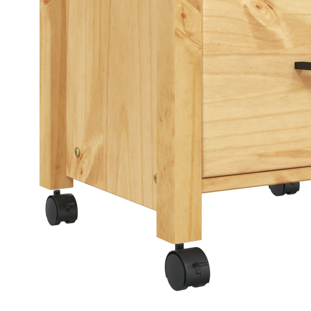 vidaXL Kitchen Trolley MONZA 48x40x90 cm Solid Wood Pine