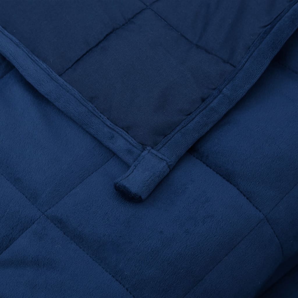 vidaXL Weighted Blanket Blue 220x260 cm 11 kg Fabric