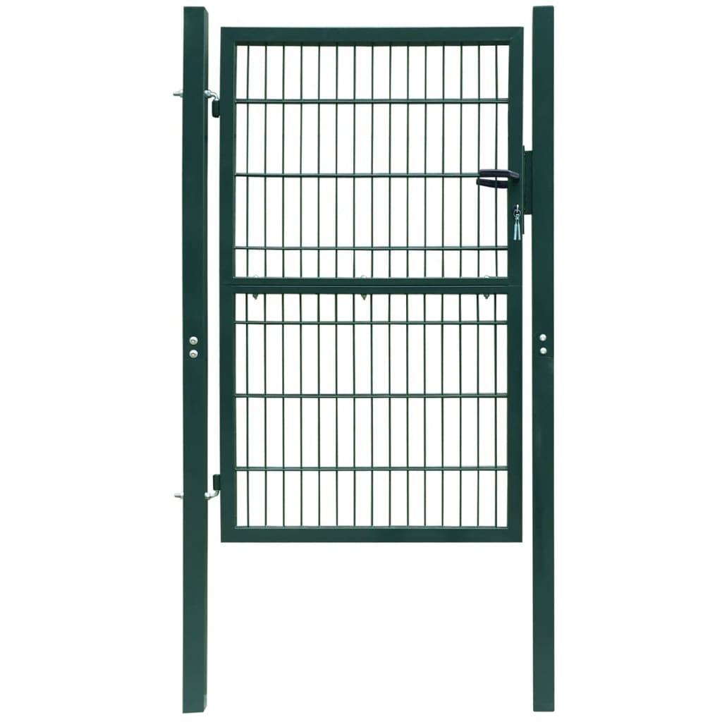 vidaXL 2D Fence Gate (Single) Green 106 x 230 cm
