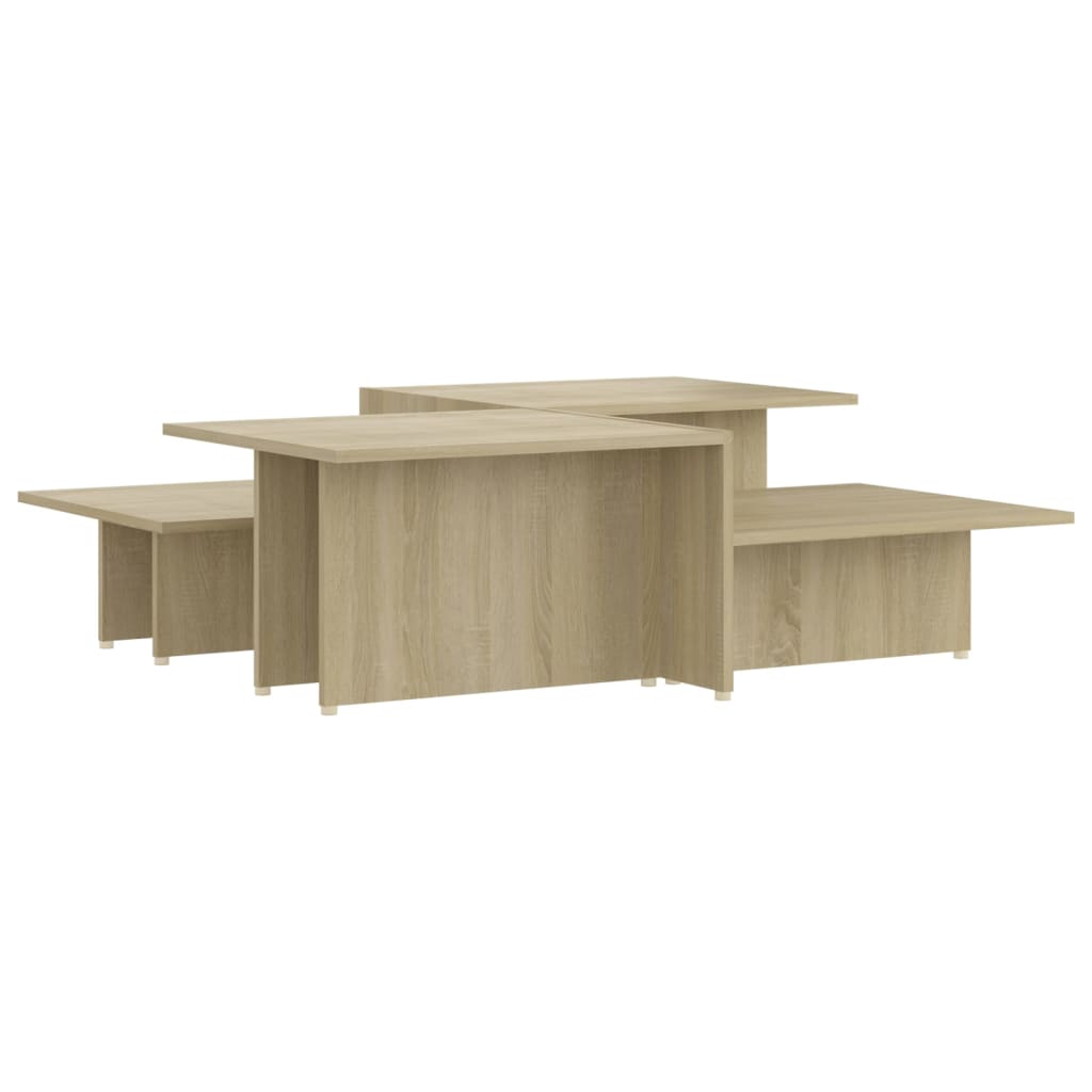 vidaXL Coffee Tables 2 pcs Sonoma Oak 111.5x50x33 cm Engineered Wood