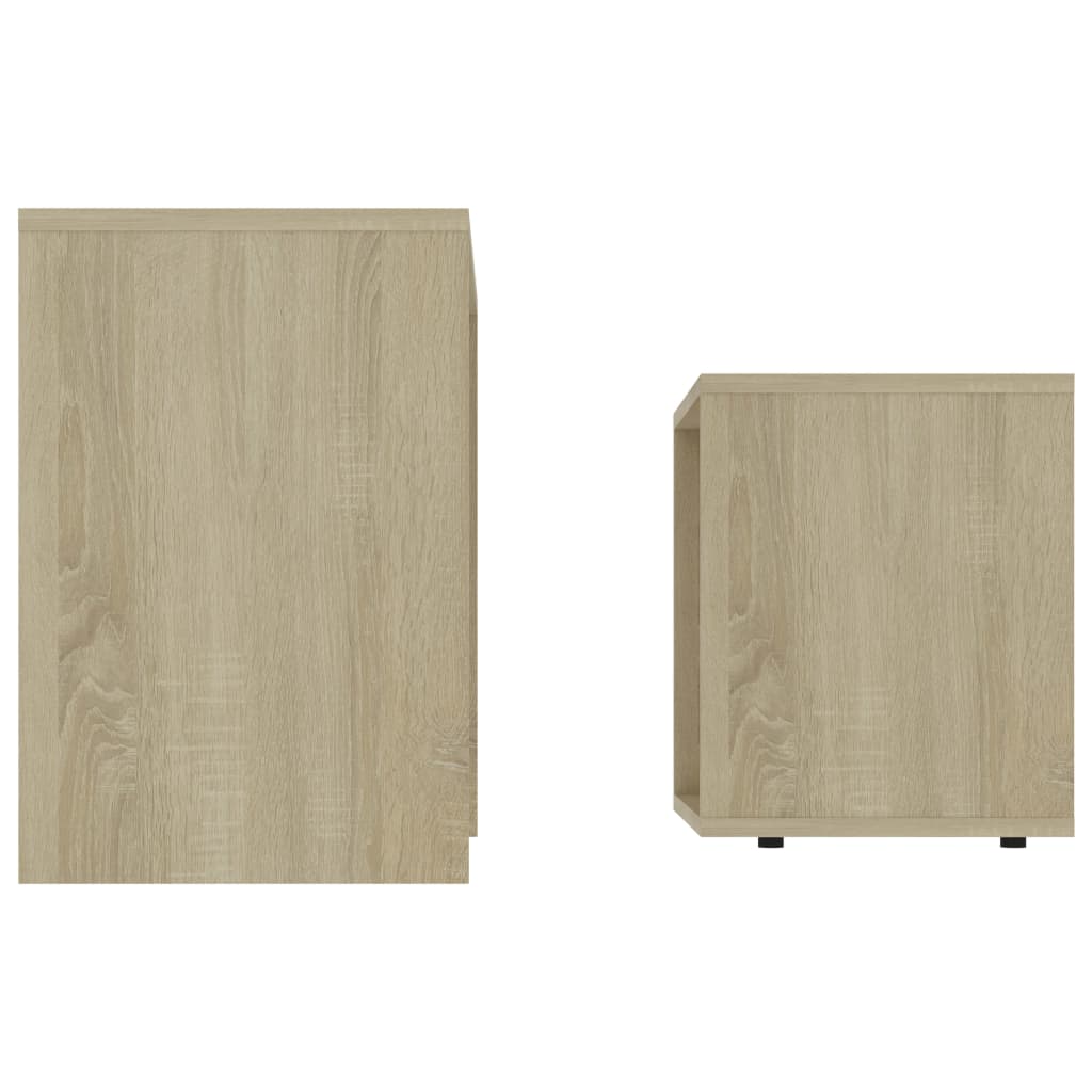 vidaXL Coffee Table Set Sonoma Oak 48x30x45 cm Engineered Wood