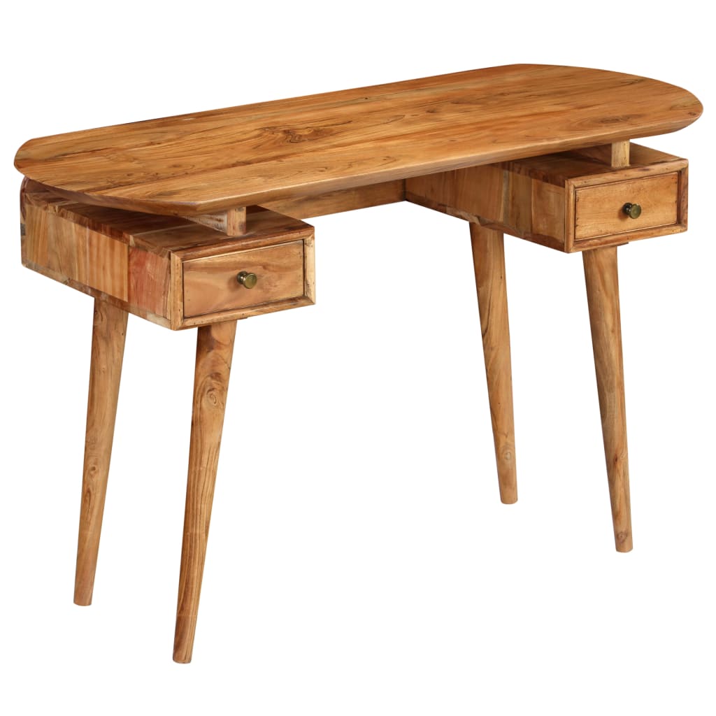 vidaXL Writing Desk Solid Acacia Wood 120x50x77 cm