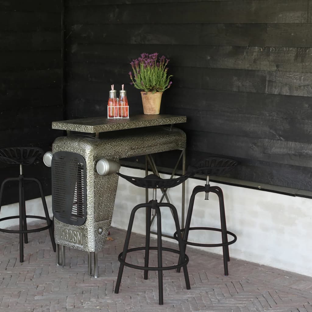 Esschert Design Bar Tractor Chair Black