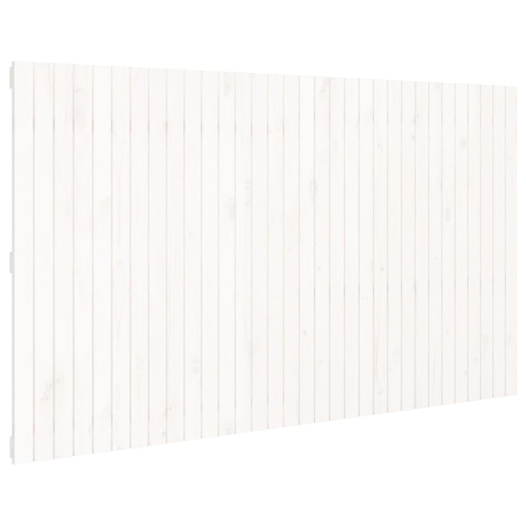 vidaXL Wall Headboard White 204x3x110 cm Solid Wood Pine
