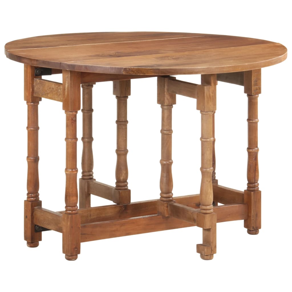 vidaXL Dining Table Round 110x76 cm Solid Mango Wood