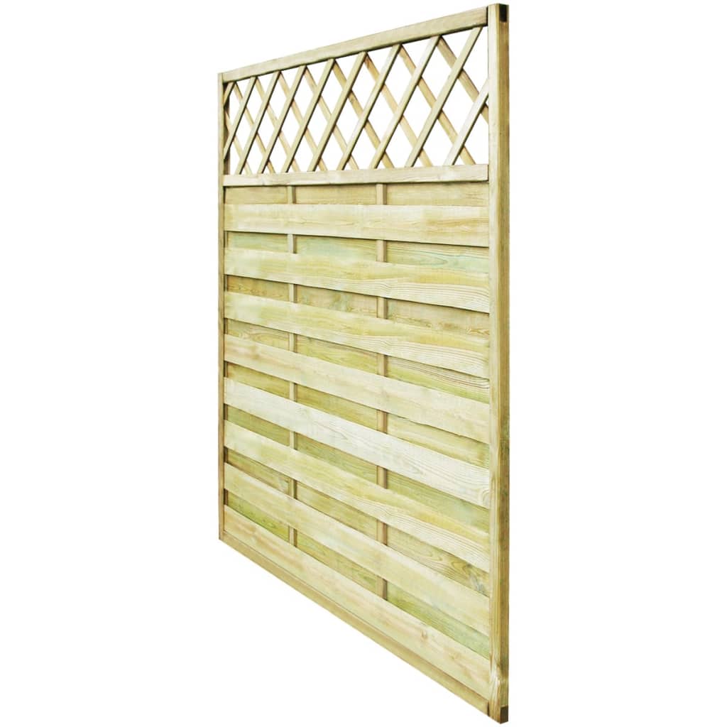 vidaXL Garden Fence Panel with Trellis Wood 180x180 cm