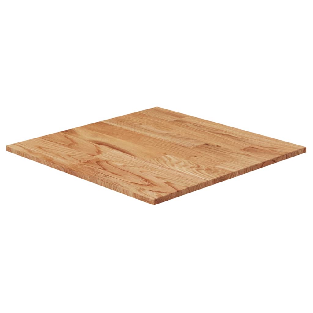 vidaXL Square Table Top Light Brown 50x50x1.5cm Treated Solid Wood Oak