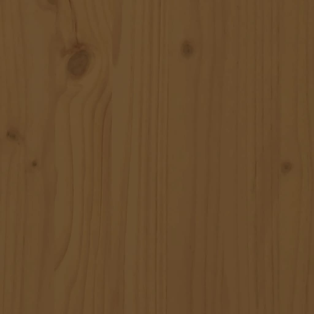 vidaXL Bed Frame Honey Brown 200x200 cm Solid Wood Pine