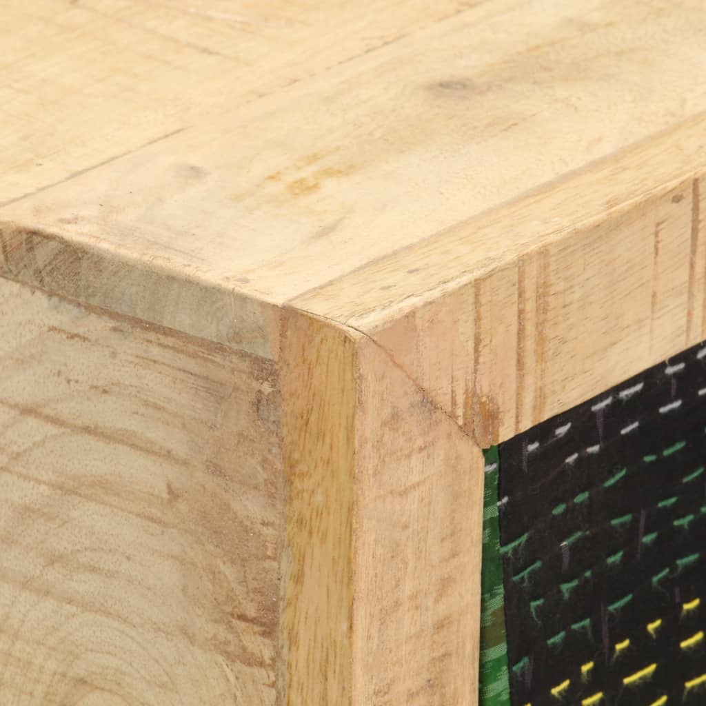 vidaXL Sideboard Patchwork 70x35x75 cm Solid Mango Wood