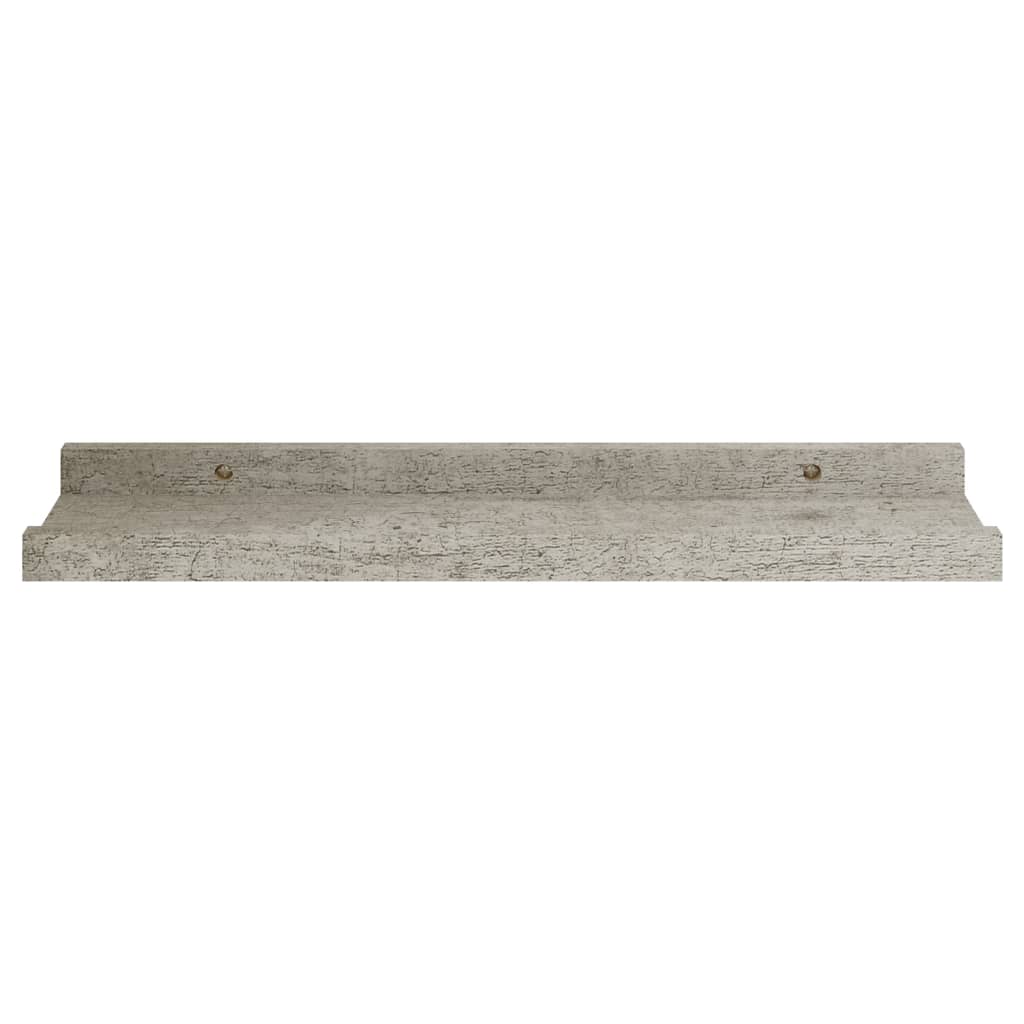 vidaXL Wall Shelves 2 pcs Concrete Grey 40x9x3 cm