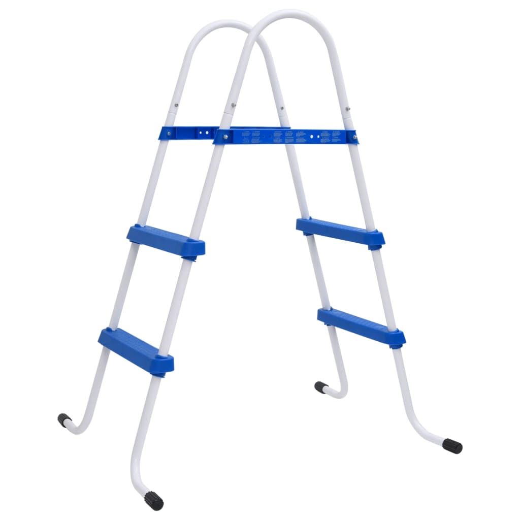 vidaXL Pool Ladder Blue and White 84 cm Steel