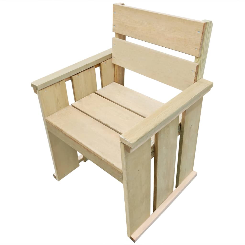 vidaXL Outdoor Chair Impregnated Pinewood