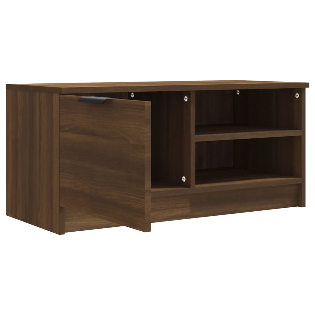 vidaXL TV Cabinets 2 pcs Brown Oak 80x35x36.5 cm Engineered Wood