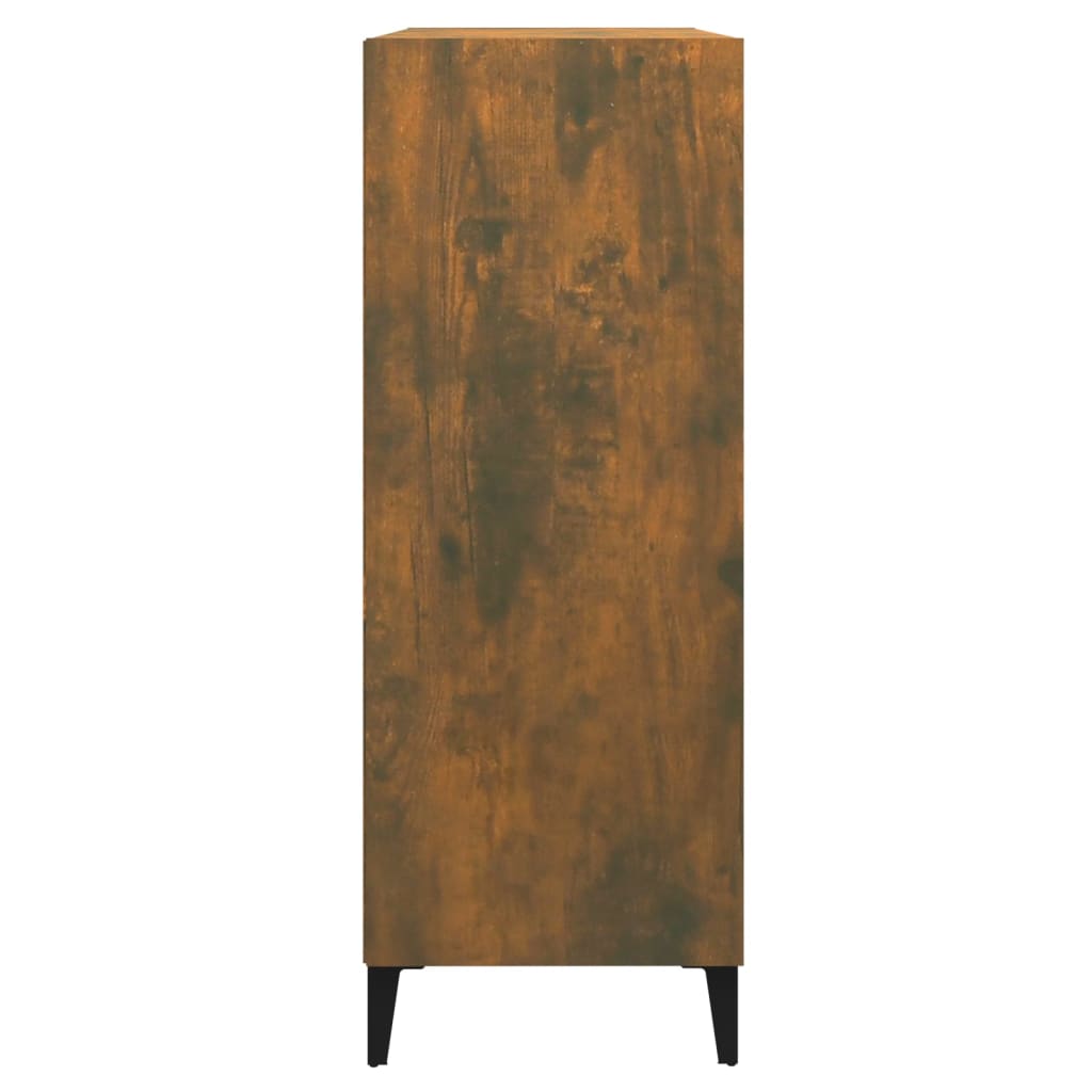 vidaXL Sideboard Smoked Oak 69.5x32.5x90 cm Engineered Wood