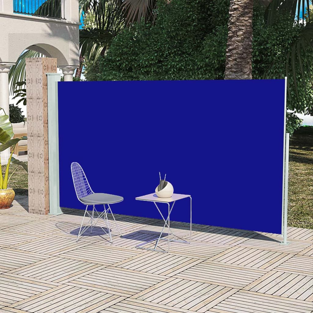 Patio Terrace Side Awning 160 x 300 cm Blue