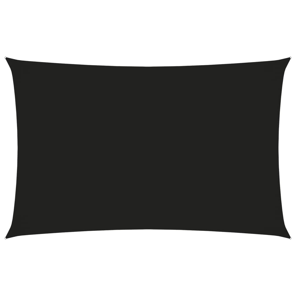 vidaXL Sunshade Sail Oxford Fabric Rectangular 2x5 m Black