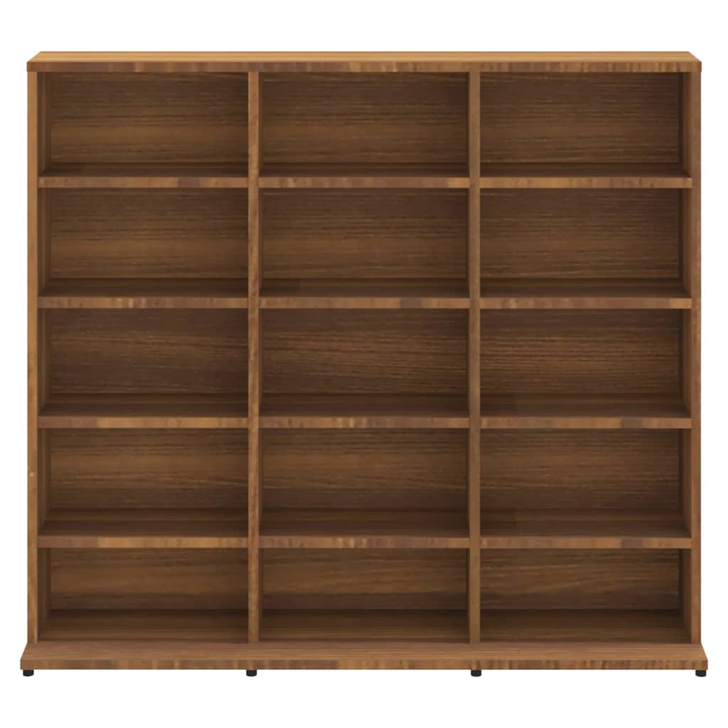 vidaXL CD Cabinet Brown Oak 102x23x89.5 cm Engineered Wood