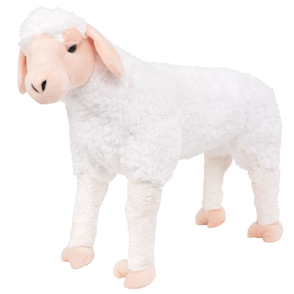 vidaXL Standing Plush Toy Sheep White XXL