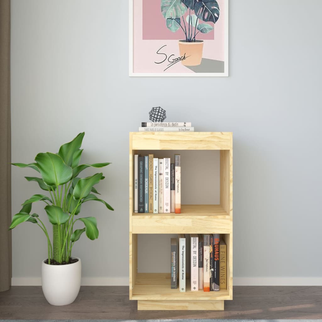 vidaXL Book Cabinet 40x35x71 cm Solid Pinewood