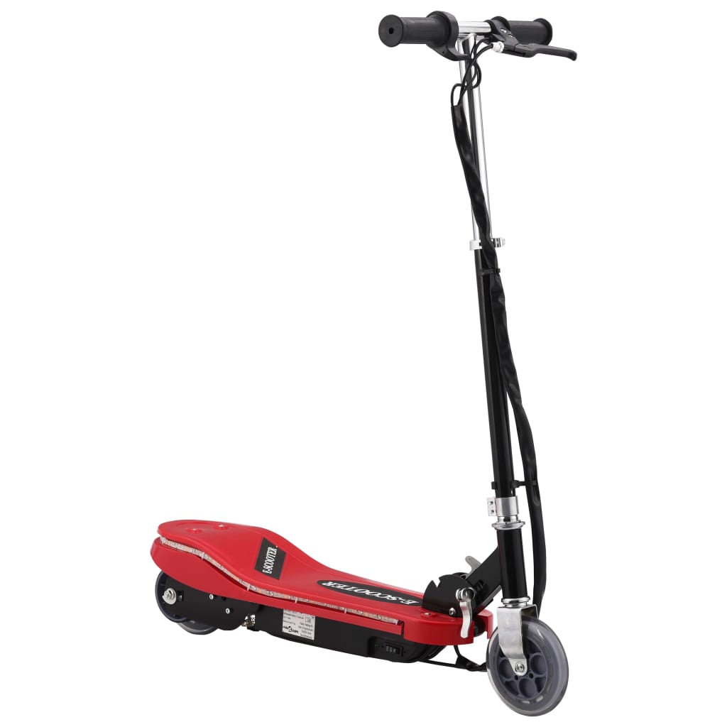vidaXL Electric Scooter with LED 120 W Red