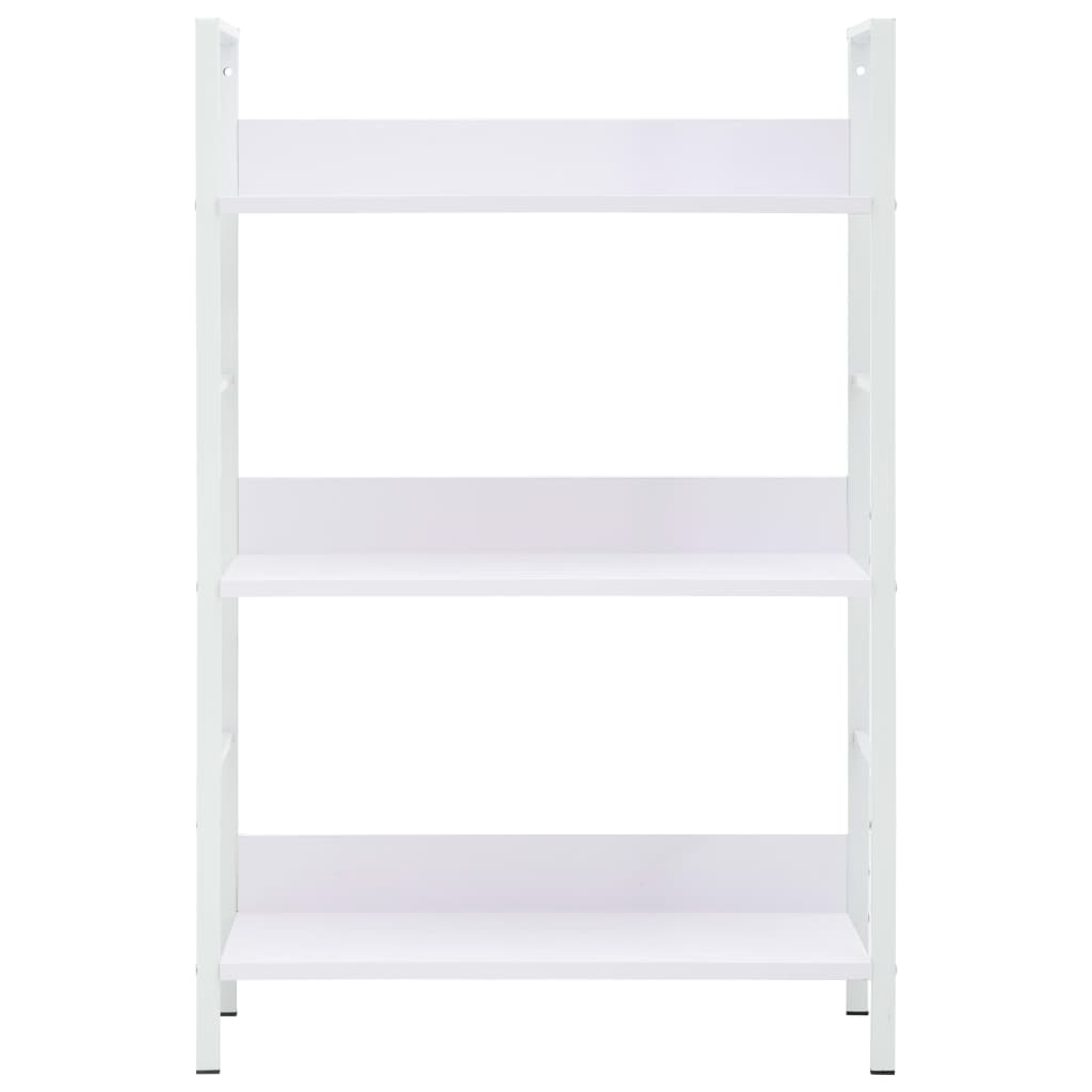 vidaXL 3-Layer Book Shelf White 60x27.6x90.5 cm Engineered Wood