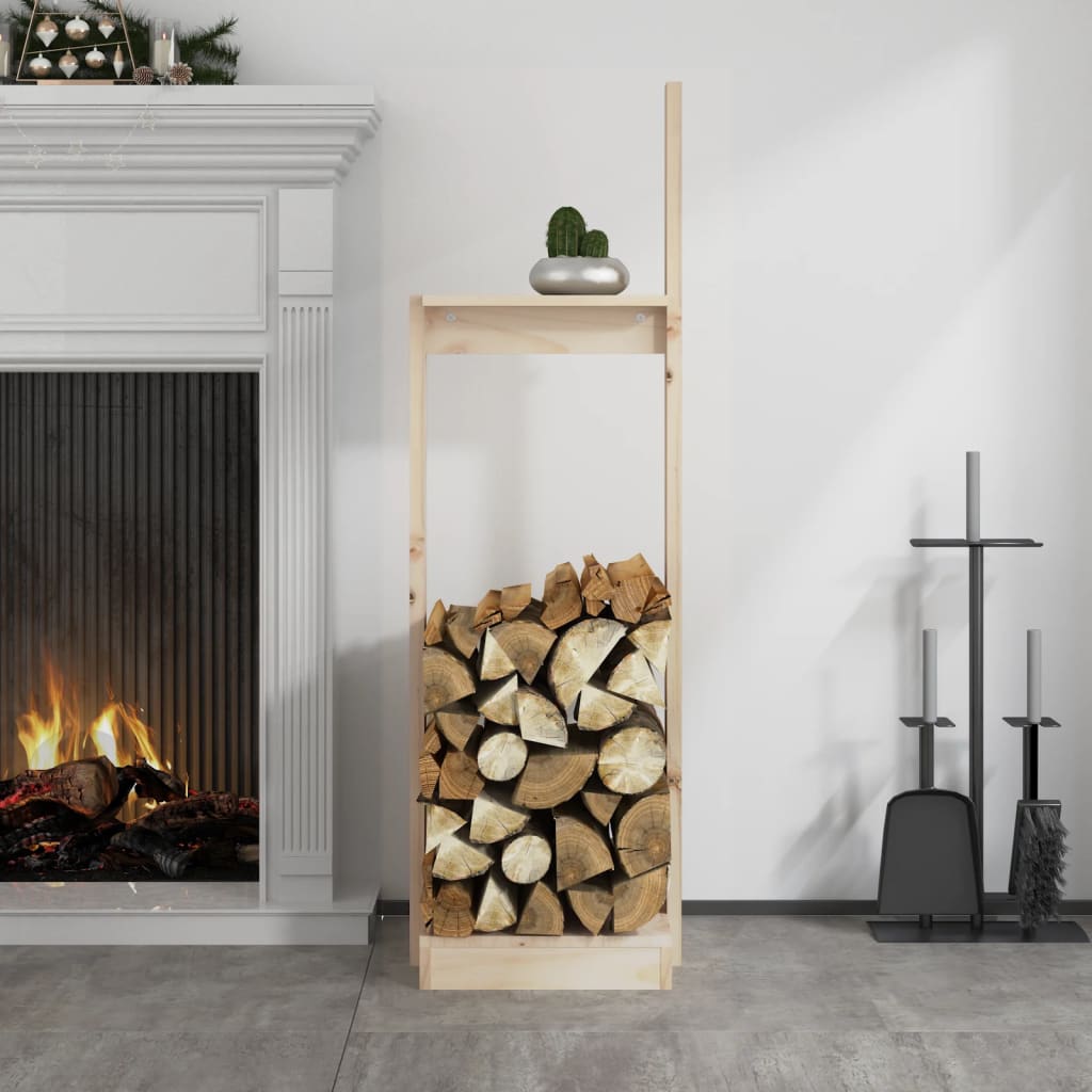 vidaXL Log Holder 33.5x30x110 cm Solid Wood Pine