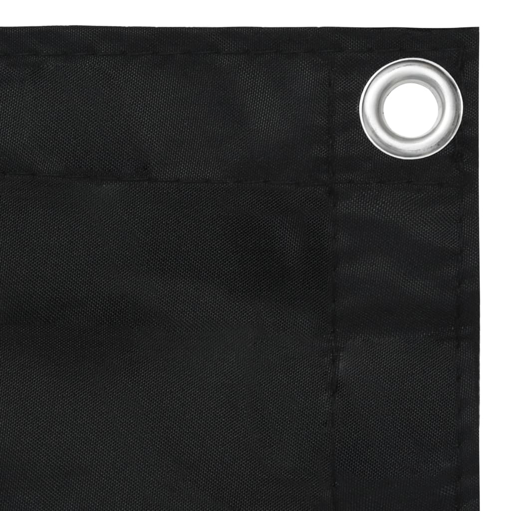 vidaXL Balcony Screen Black 90x300 cm Oxford Fabric