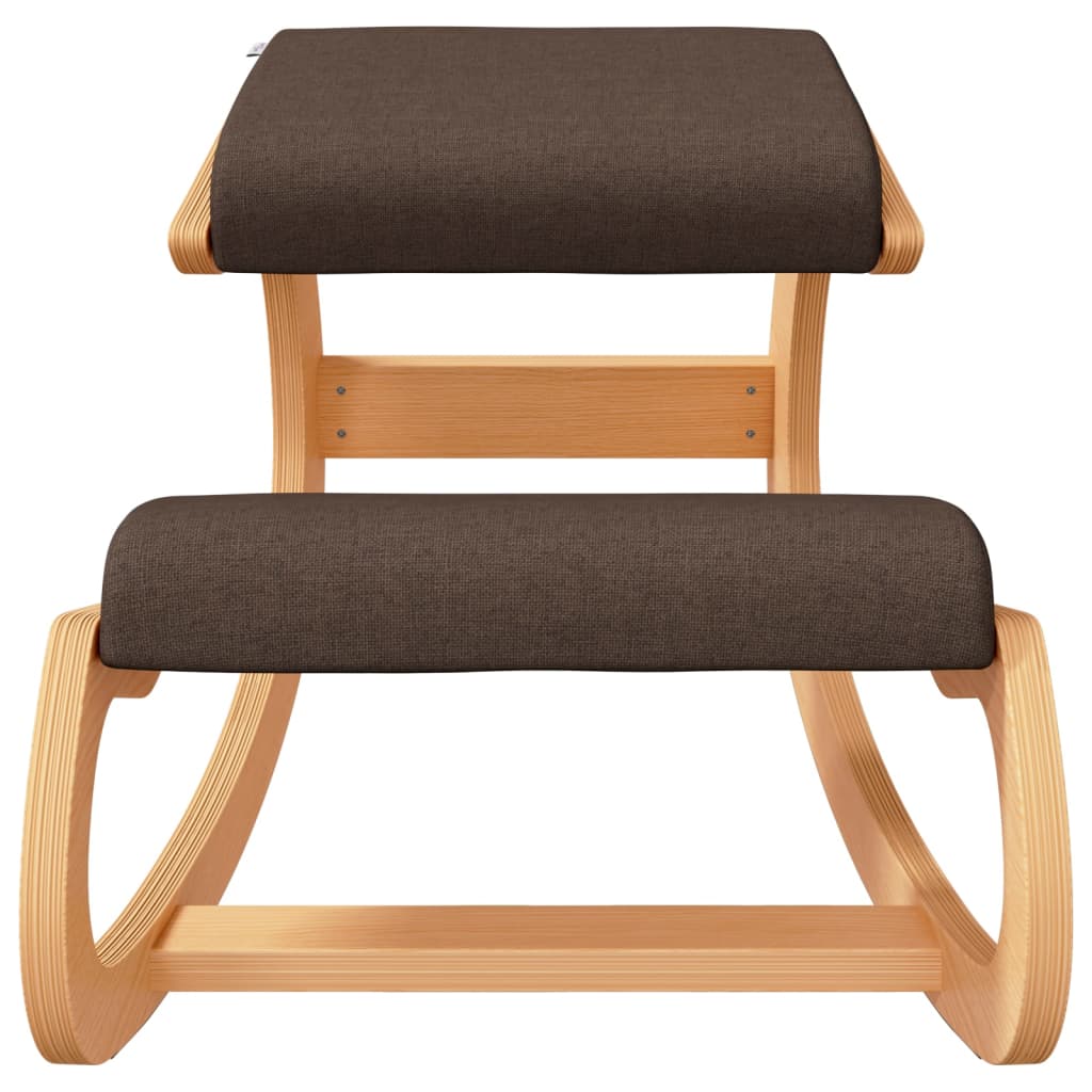 vidaXL Kneeling Chair Brown 55x84x55 cm Birch Plywood